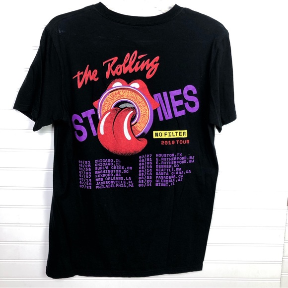Rolling Stones 2019 No Filter Tour Tee Band T-Shirt - Picture 3 of 5